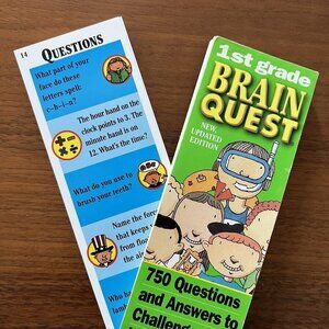 Brain Quest Learn Multi Subject 1st Grade Ages 6-7 Quiz Deck #1 VTG 2nd Ed 1999